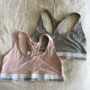 LAST CHANCE Calvin Klein Cotton Bra Set of 2 size Large/L